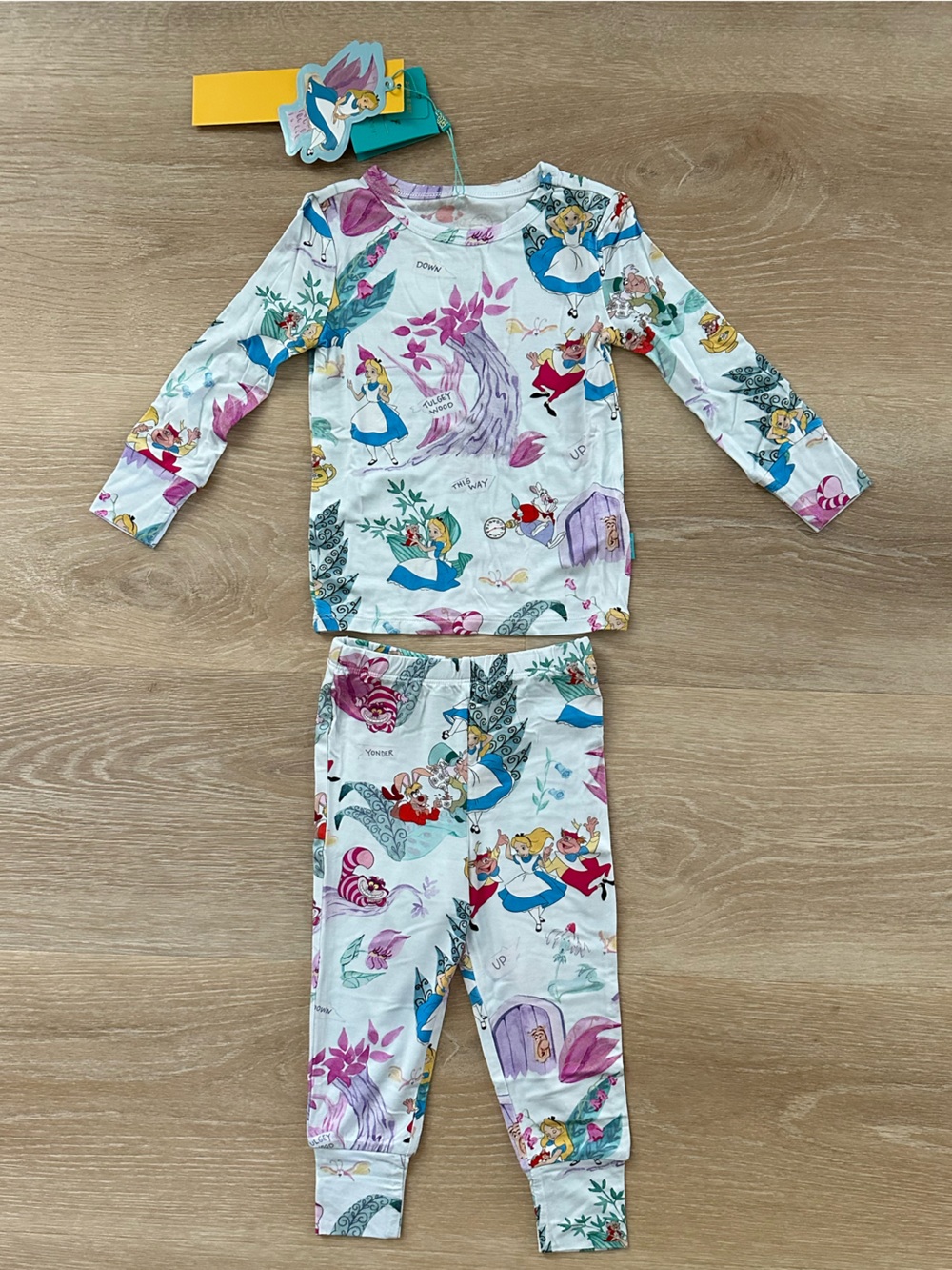 Posh Peanut Alice in Wonderland Pajama Set 18-24 NWT